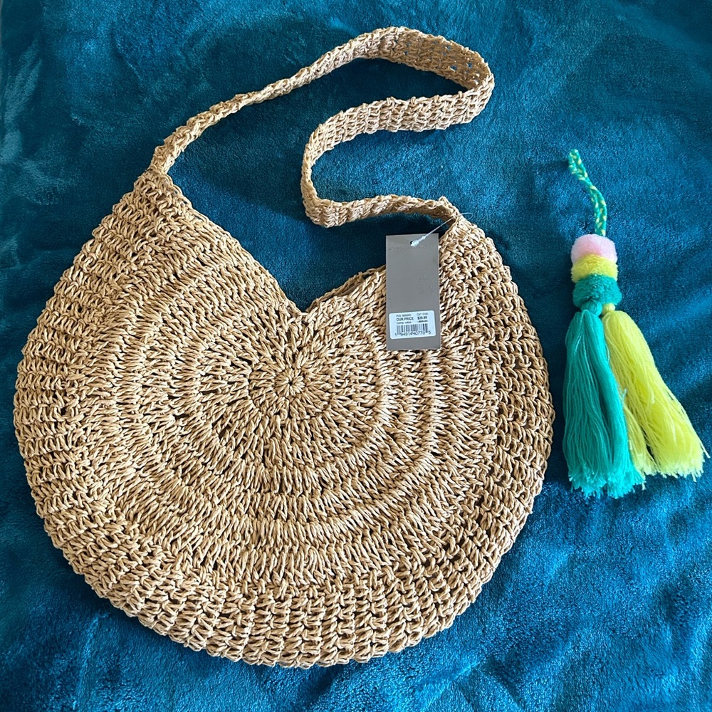 Crown Vintage straw bag